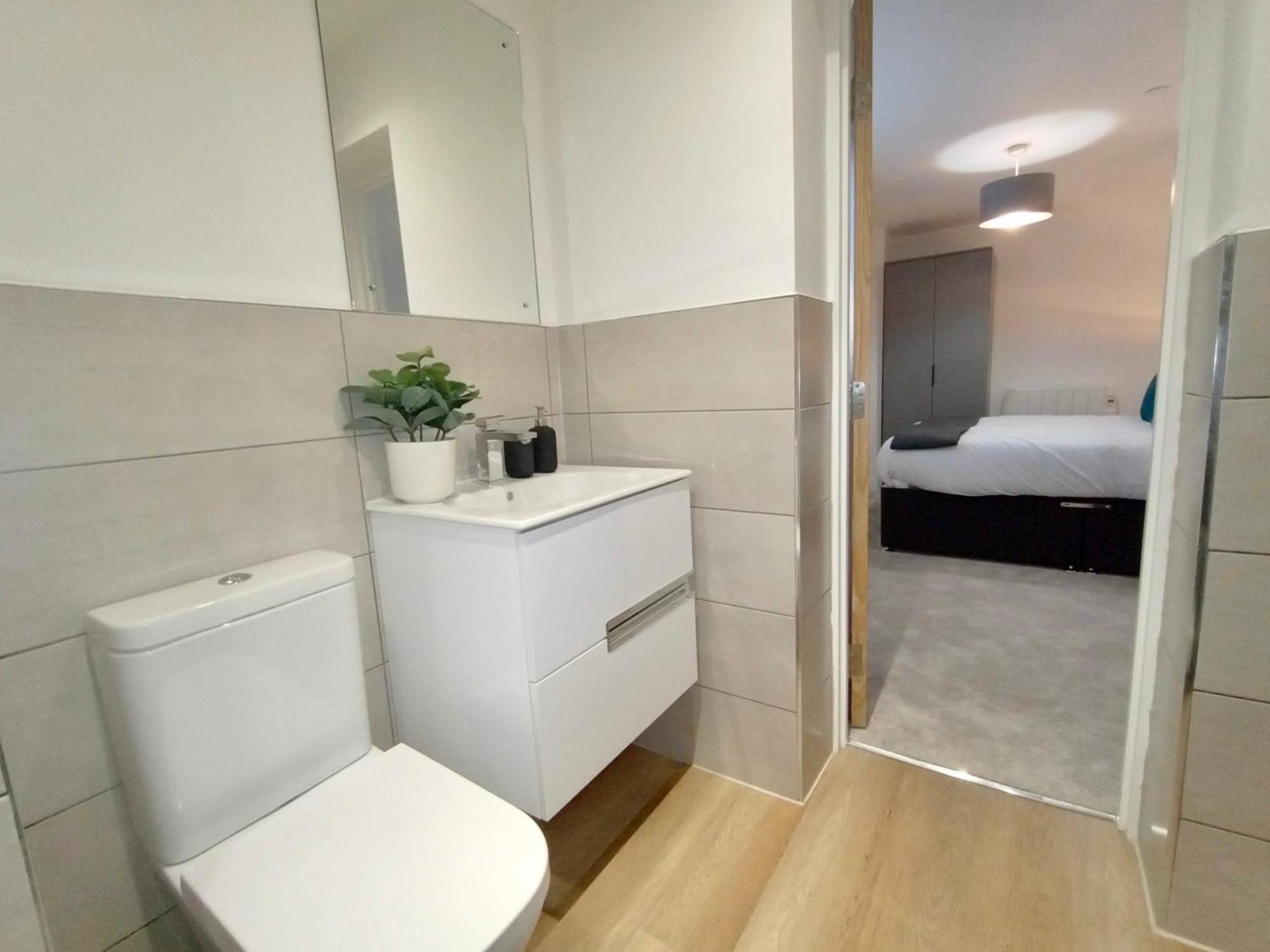 Ferienwohnung Luxury 2 Bed 2 Bath Flat Near Old Trafford Manchester Exterior foto
